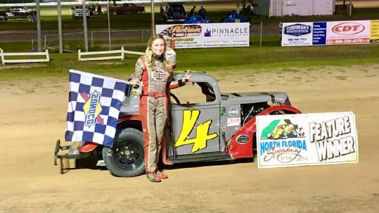 Lacy Kuehl Picks Up Saturday Win at North Florida Speedway - Legends Nation