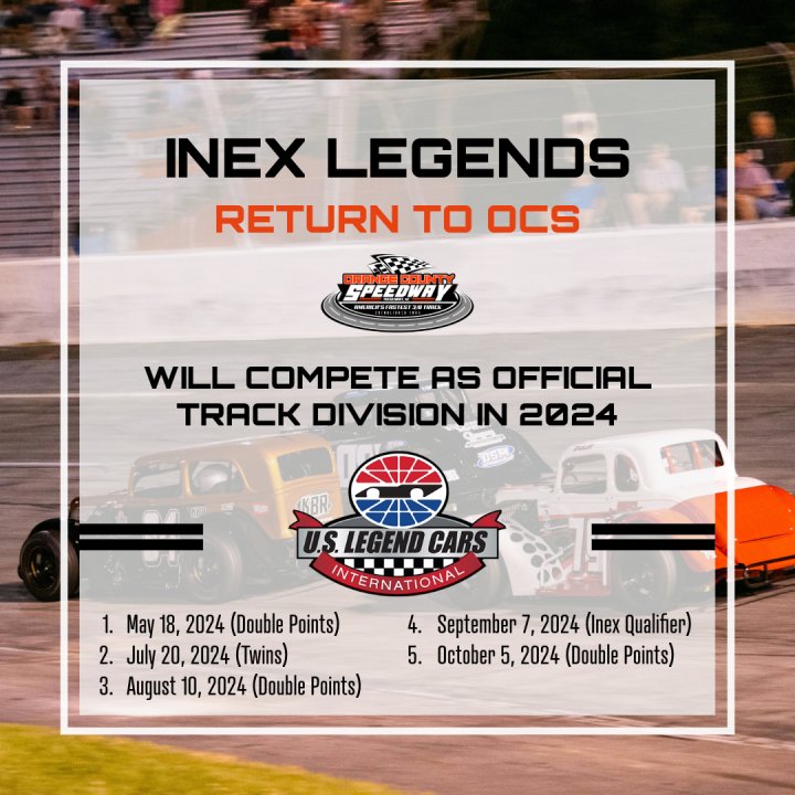Legends Return to Orange County Speedway in 2024 Legends Nation
