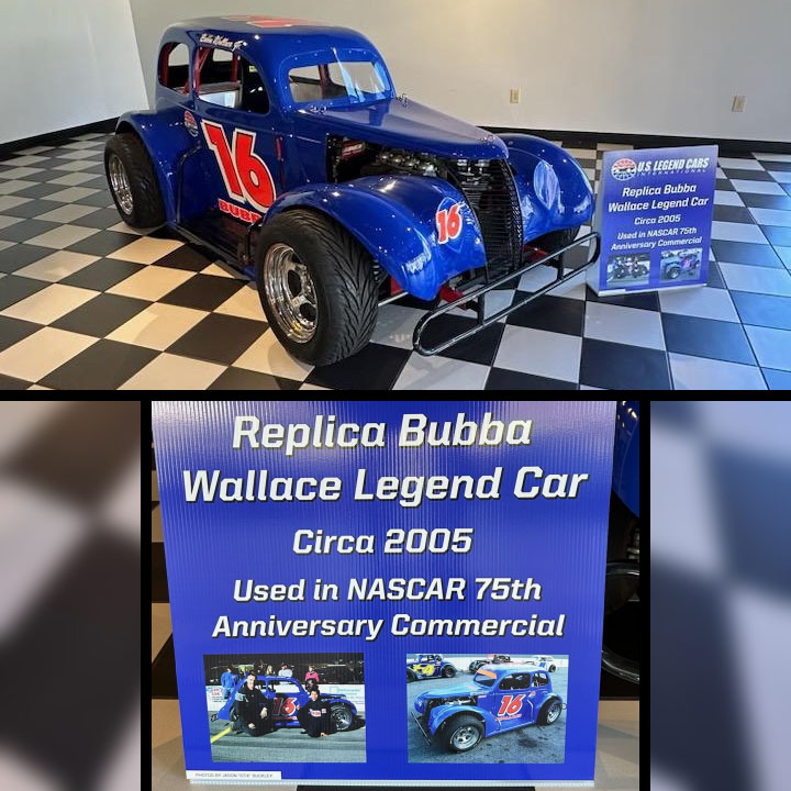 Bubba Wallace’s 2005 Legend Car Replica on Display at USLCI HQ in ...