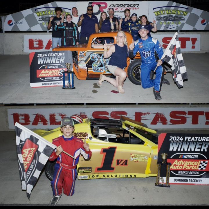 Hughes and Case Win at Dominion Raceway Saturday - Legends Nation