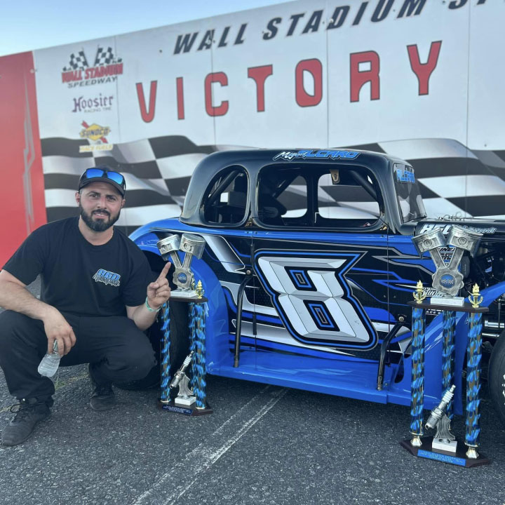 Mike Alcaro Snags Victory Saturday at Wall Stadium Speedway Legends