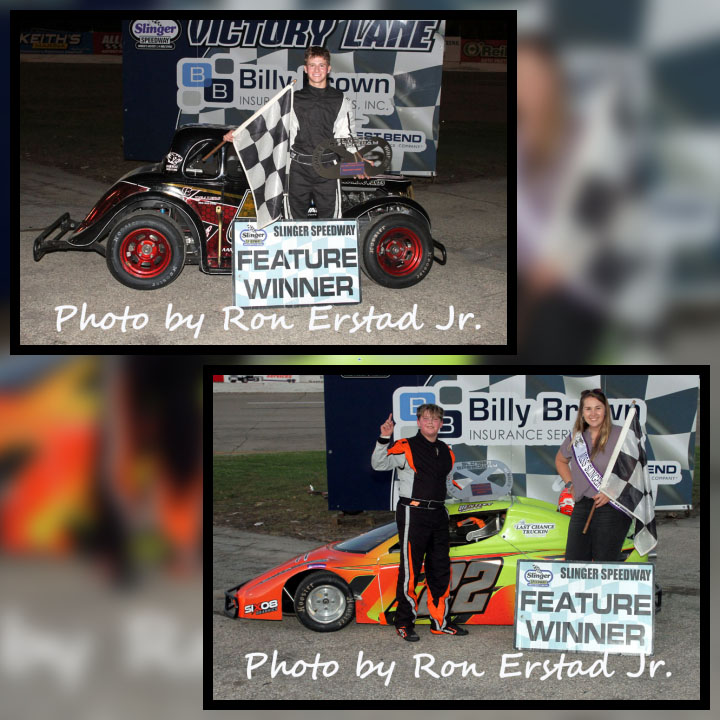 Lincoln Cain and Bentley Thompson Win Sunday at Slinger Speedway ...