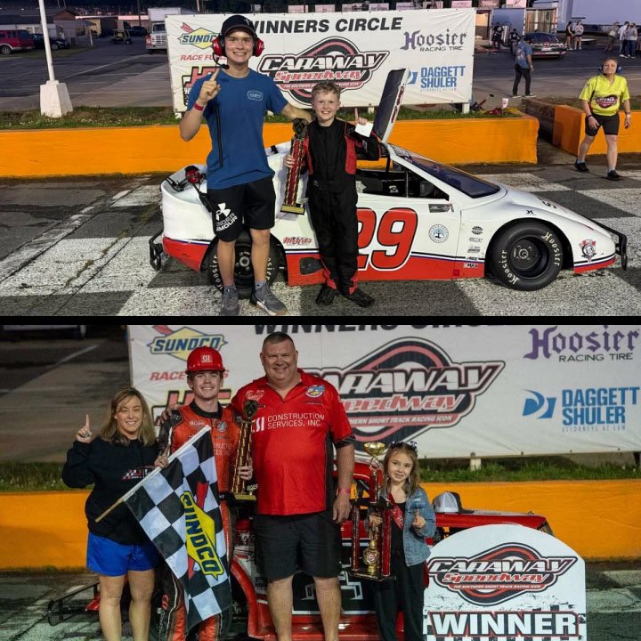 Charlie Evans and Josh Lowe Win at Caraway Speedway Saturday - Legends ...